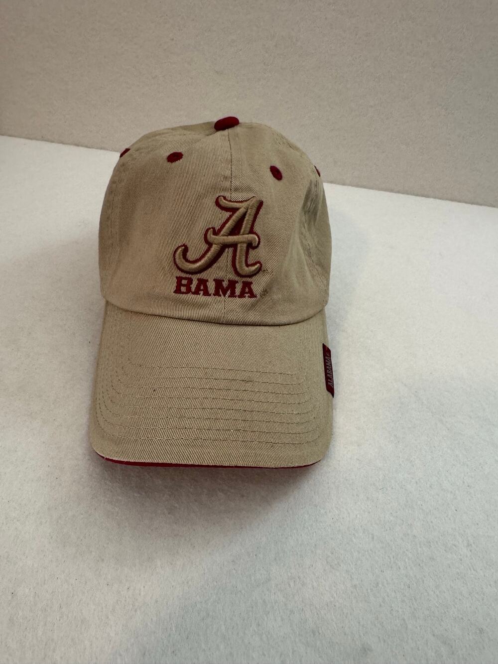 Top of the World Alabama Crimson Tide BAMA Adjustable Baseball Cap Tan Red